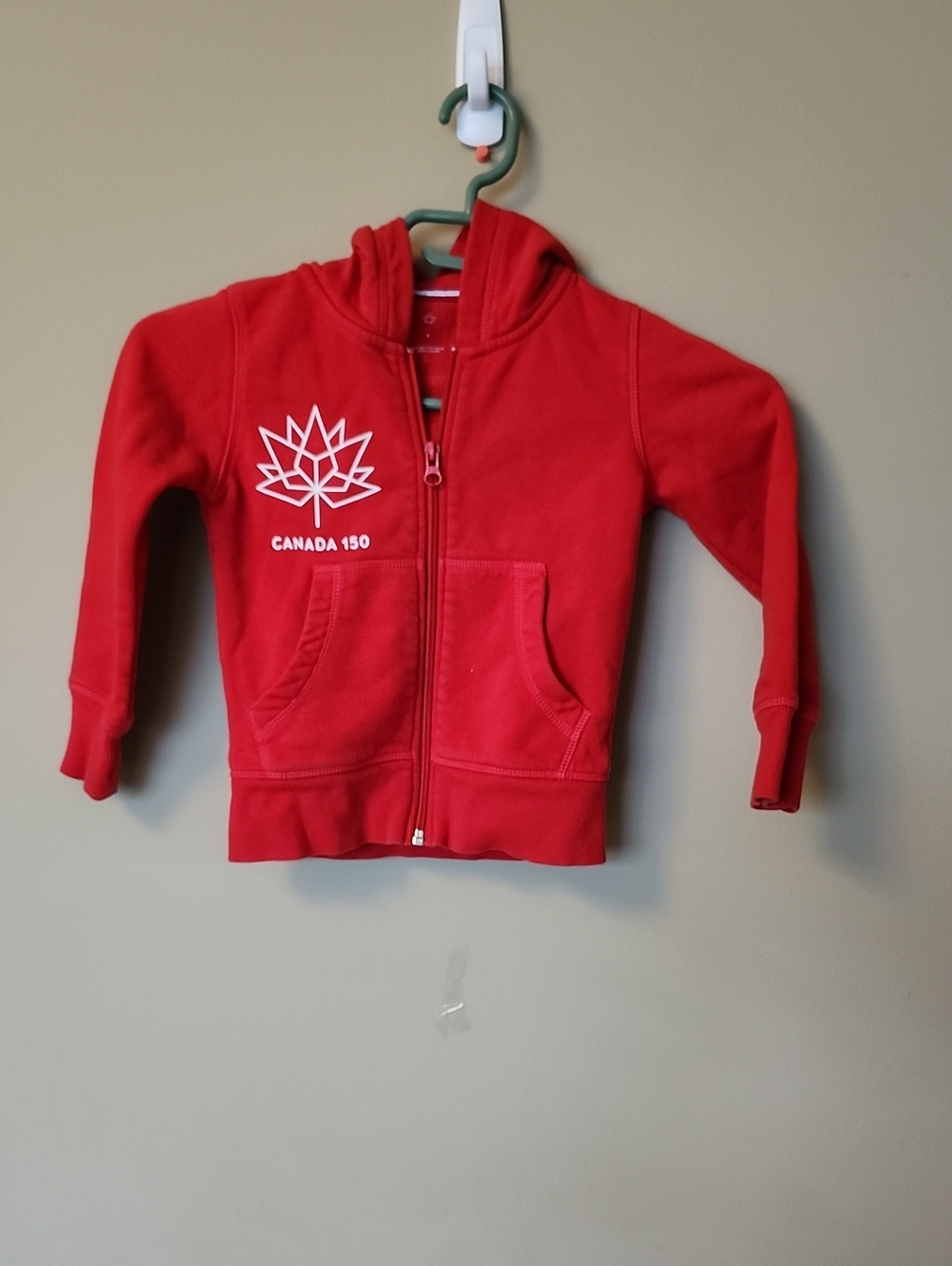 Sears Kids Canada 150 Red Zip-Up Hoodie